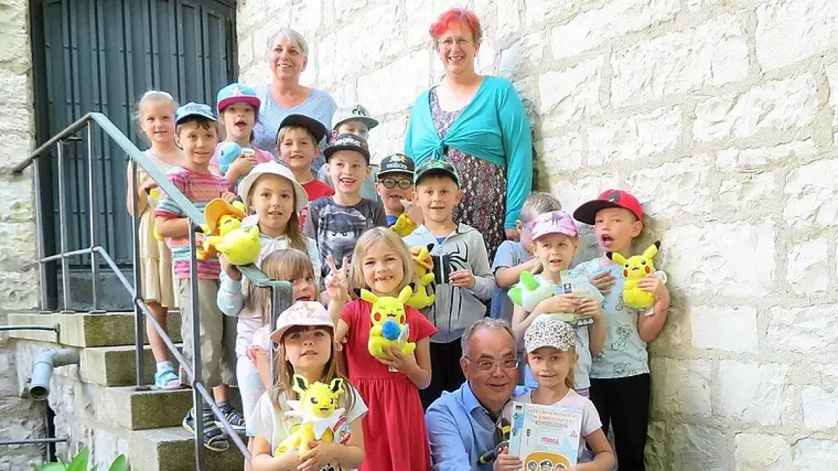 Kindergarten Staffelberg-Wichtel mit Professor Urban